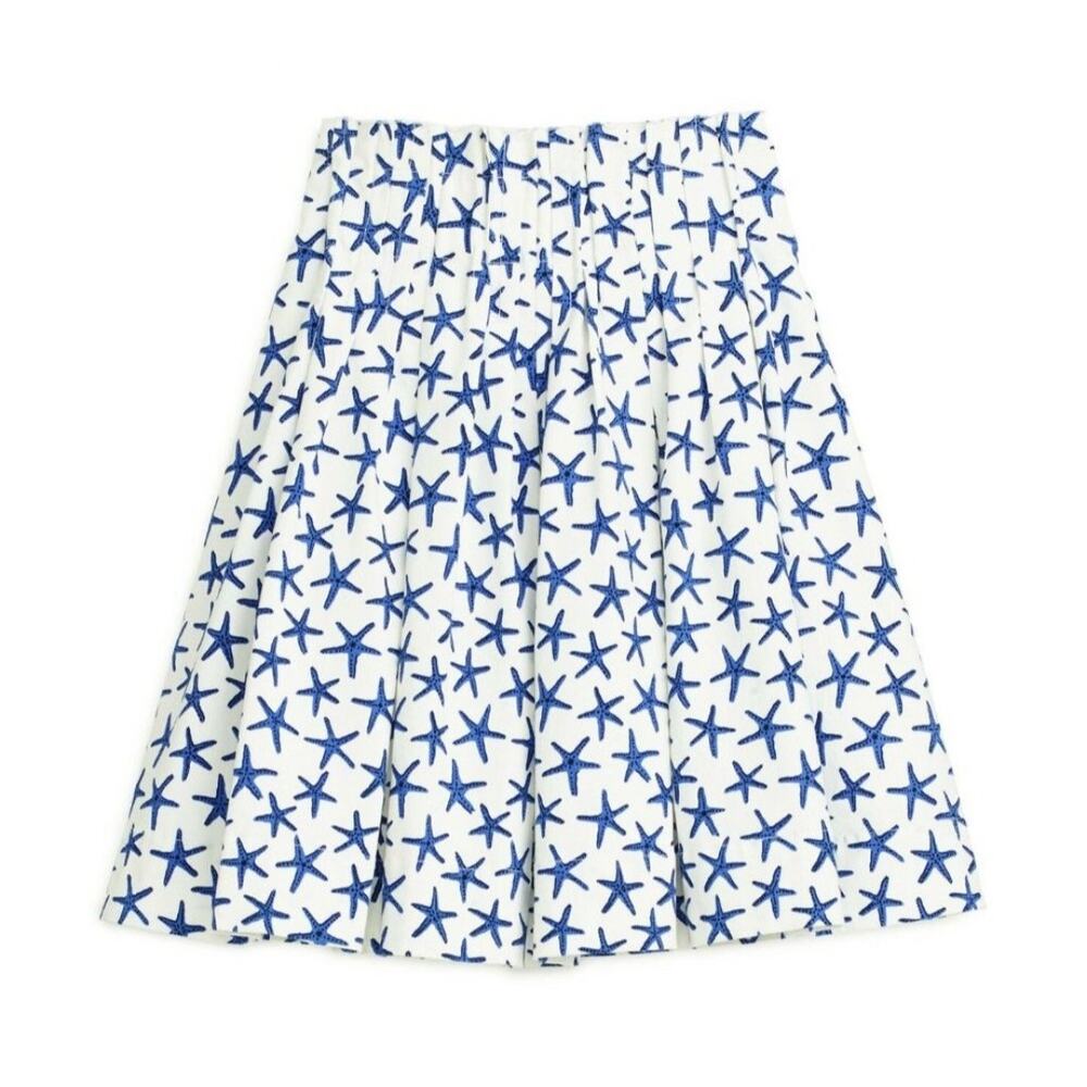 Broome Street Kate Spade Pleated Starfish A Line Skirt